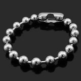 Silver CHAIN Bead Ball Bracelet Charm Women Girl Bracelet Customed Length
