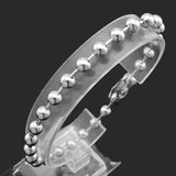 Silver CHAIN Bead Ball Bracelet Charm Women Girl Bracelet Customed Length