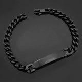 Stainless Steel ID Bracelet for Women Punk Lady Jewelry