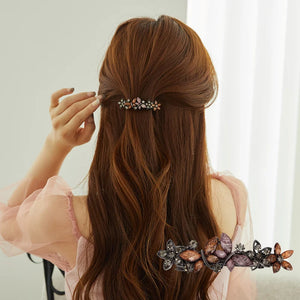 CHIMERA Rhinestone Butterfly Hair Clip for Thick Hair