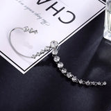 CHIMERA Rhinestone Tassel Ear Cuff No Pierced Ear Clip Earrings