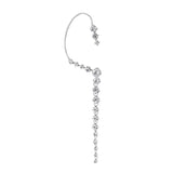 CHIMERA Rhinestone Tassel Ear Cuff No Pierced Ear Clip Earrings