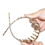 Leopard Print Hair Hoop Comb Headband for Women Girls