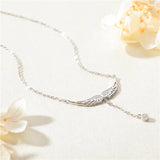 Angel Wings Pendant Necklace 925 Sterling Silver Jewelry