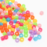 1000Pcs Mixed Acrylic Tiny Barrel Beads 4x6mm