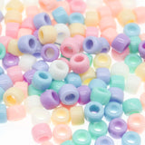 200Pcs Candy Acrylic Barrel Beads 6x9mm DIY Jewelry Accessories