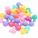 30Pcs Mickey Head Acrylic Beads Jewelry Making DIY 16mm
