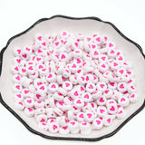 500Pcs Acrylic Heart Beads for DIY Craft & Jewelry Making