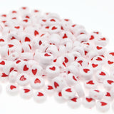 500Pcs Acrylic Heart Beads for DIY Craft & Jewelry Making