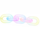 50Pcs Acrylic Chain Rings Buckle Beads DIY Jewelry Making 19mm