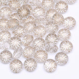 50Pcs Ethnic Acrylic Antique Flower Pattern Spacer Beads