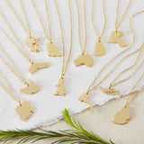 Hometown Map Necklace Bracelet Stainless Steel Pendant Necklaces Women