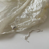 925 Sterling Silver Love Heart Chain Bracelet
