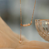 925 Silver Pearls Pendant Necklace Women Dating Jewelry