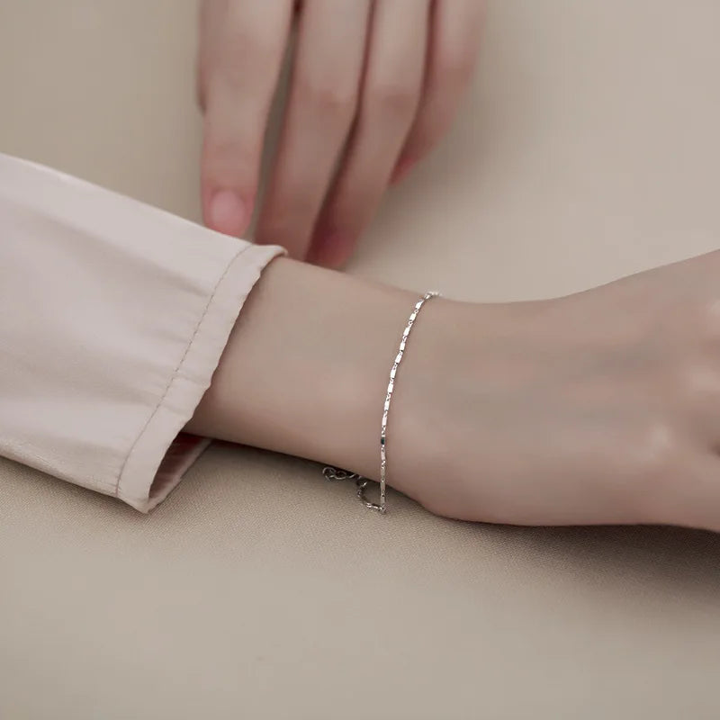 925 Silver High Bracelet Women Charm Small Accessories