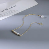 CHOZON 925 Sterling Silver Pearl Bracelet Classic Wedding Jewelry