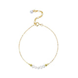 CHOZON 925 Sterling Silver Pearl Bracelet Classic Wedding Jewelry