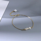 CHOZON 925 Sterling Silver Pearl Bracelet Classic Wedding Jewelry