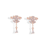 CHOZON 925 Sterling Silver Crystal Ear Clip