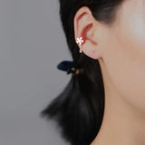 CHOZON 925 Sterling Silver Crystal Ear Clip