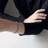 925 Silver Initial Chain Bracelet for Women