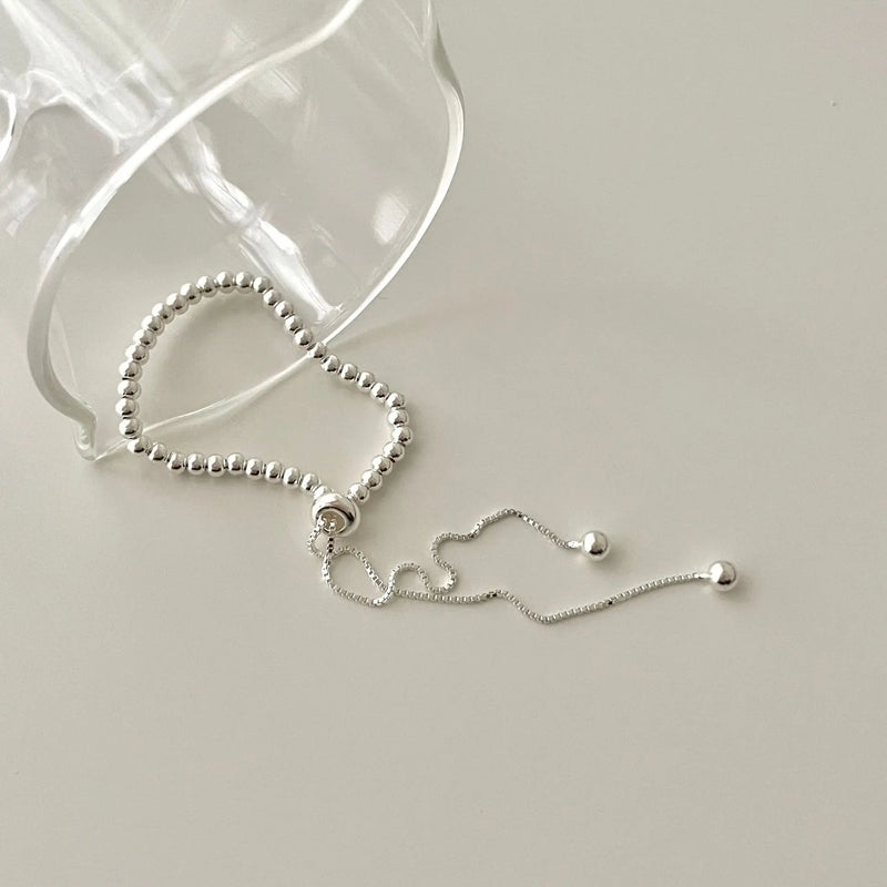 S925 Sterling Silver Balls Bracelet for Women