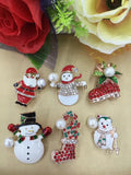 Christmas Pearl Brooch Jewelry Accessory Lady's Costume Brooch Pins