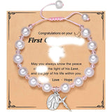 First Communion Bracelet for Girls Rosary Cross & Our Lady of Guadalupe Bracelet