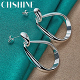 925 Silver Water Drop Earrings for Banquet Party
