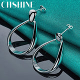 925 Silver Water Drop Earrings for Banquet Party