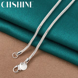 925 Silver 3mm Snake Chain Necklace for Women Men Wedding Party
