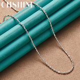925 Silver Ball Beads Chain Necklace 16-30 Inch