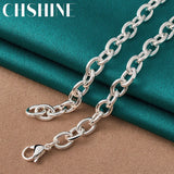 925 Silver Flower Pendant Necklace Wedding Jewelry