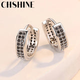 925 Silver Zircon Earrings Wedding Party Jewelry