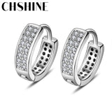 925 Silver Zircon Earrings Wedding Party Jewelry