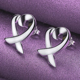 925 Silver Heart Chain Jewelry Set for Women Party Gift