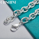 925 Silver Heart Pendant Charm Bracelet for Women