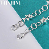 925 Silver Star Charm Bracelet for Women