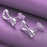 925 Silver Love Heart Pendant Necklace Ring Earrings for Party Jewelry Sets
