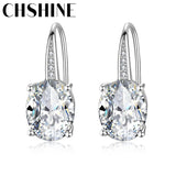 925 Silver AAAAA Zircon Earrings Women Wedding Engagement Party