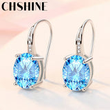 925 Silver AAAAA Zircon Earrings Women Wedding Engagement Party