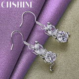 925 Silver Zircon Earrings For Women
