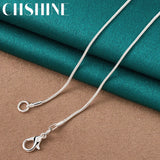 925 Silver Snake Chain Necklace for Women Wedding Jewelry