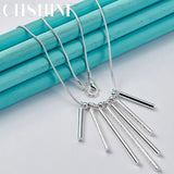 925 Silver Snake Chain Necklace for Women Wedding Jewelry