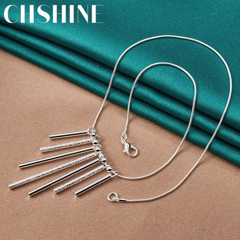 925 Silver Snake Chain Necklace for Women Wedding Jewelry