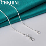 925 Silver Snake Chain Necklace for Women Wedding Jewelry