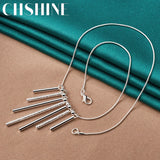 925 Silver Snake Chain Necklace for Women Wedding Jewelry