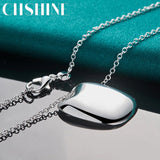 925 Silver Shield Pendant Necklace for Women