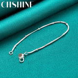 925 Silver Snake Chain Bracelet Wedding Charm Jewelry