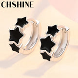 925 Silver Star Earrings Elegant Dinner Party Jewelry